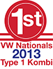 VW Nats 2013 Type 1 Award
